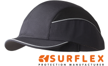 Surflex Short Peak Bump Cap - Black