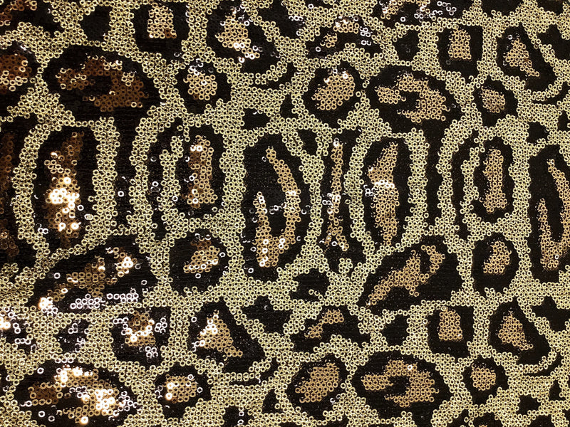 Leopardo Sequins Spandex Mesh