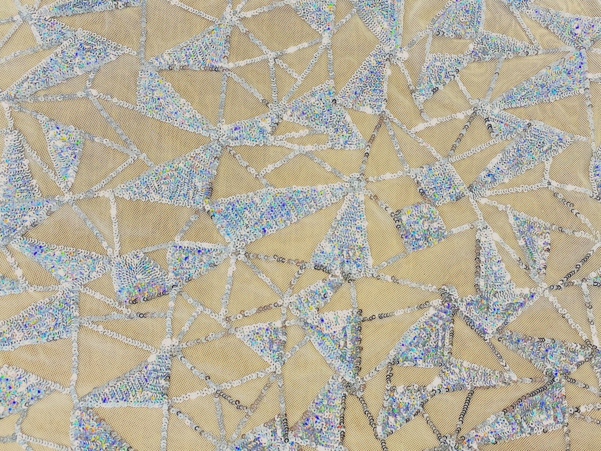 Triangle Sequins Mesh