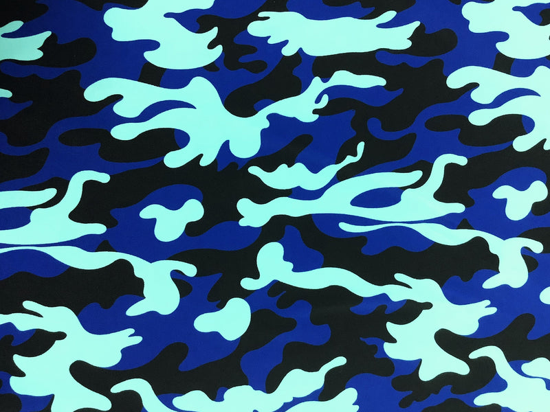 Camo Blu Spandex