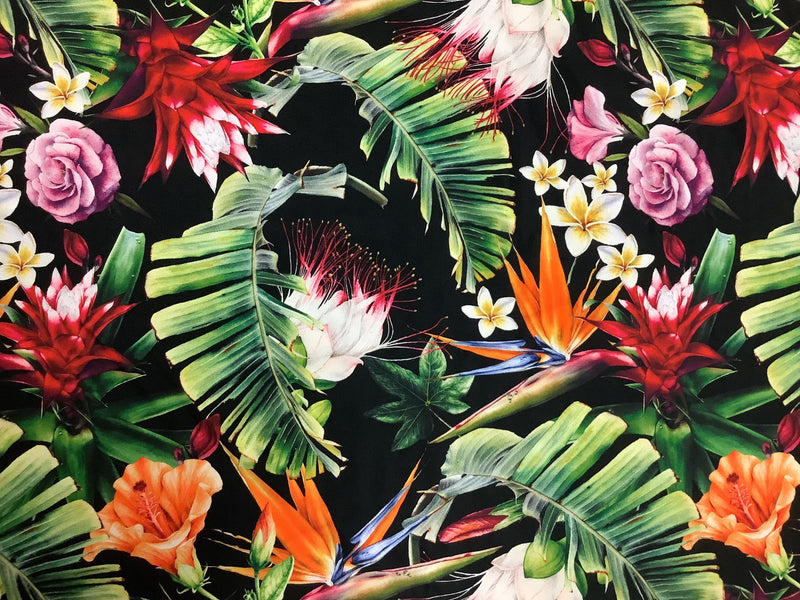 Flora Print Spandex