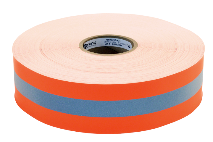 Q Brand QBH02 Fire Coat Triple Trim Orange Silver Orange