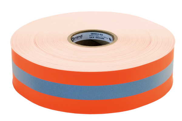 Q Brand QBH02 Fire Coat Triple Trim Orange Silver Orange